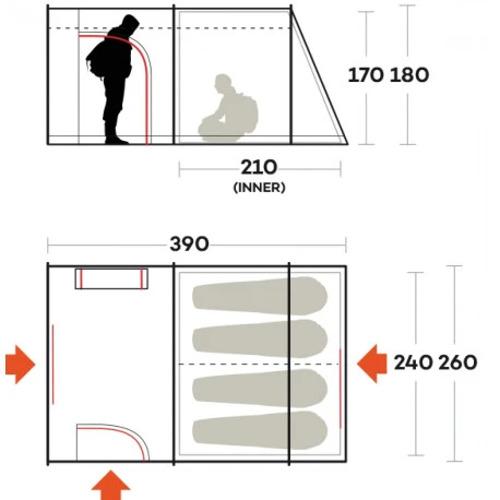 Tenda Ferrino Fenix 4 - immagine 2